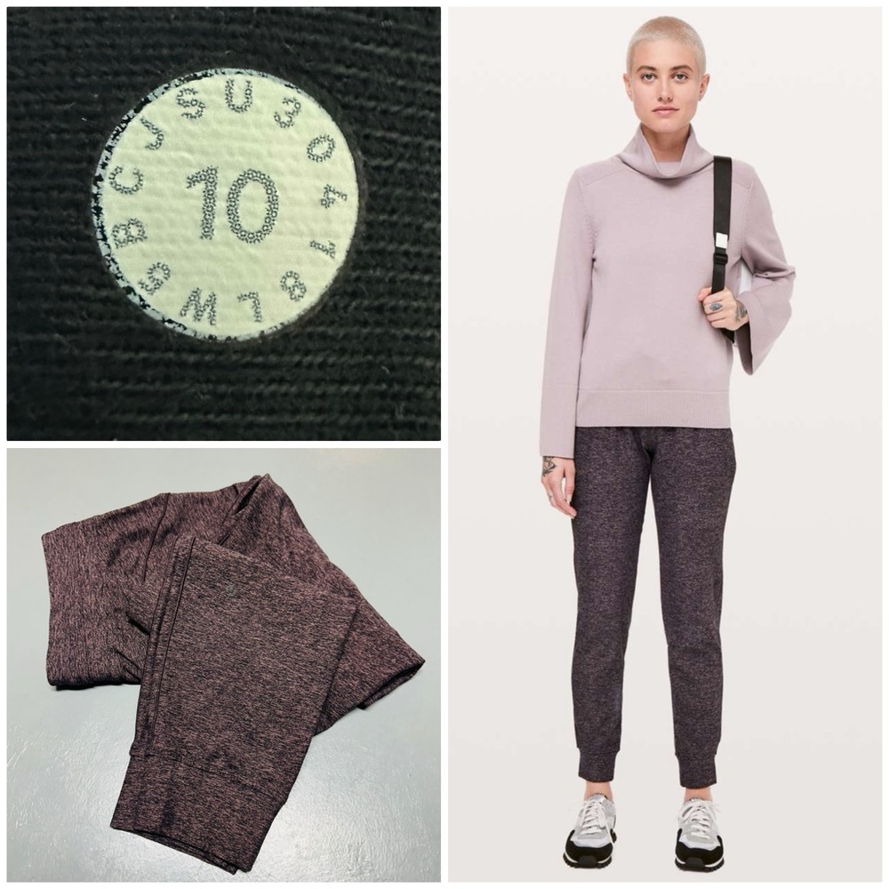 Lululemon Ready To Rulu Pant Updated Pockets Heathered Spanish Rose Black